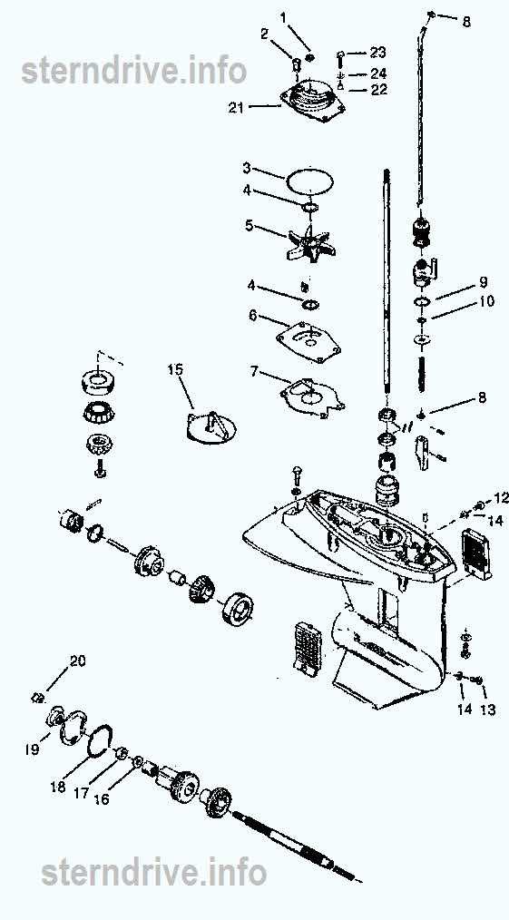 20 hp mercury outboard parts diagram