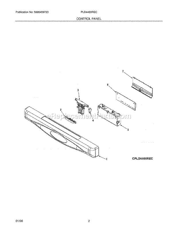 frigidaire gallery dishwasher parts diagram