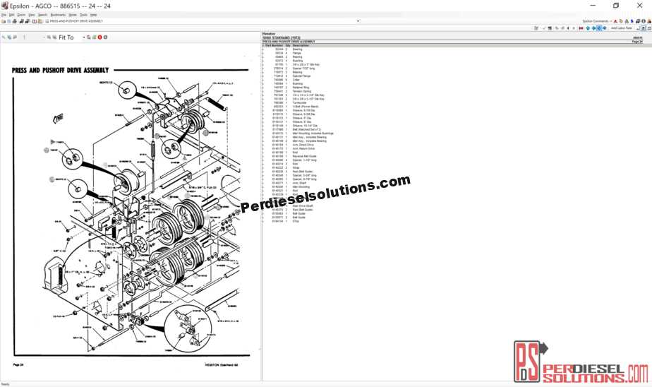 hesston 5500 round baler parts diagram