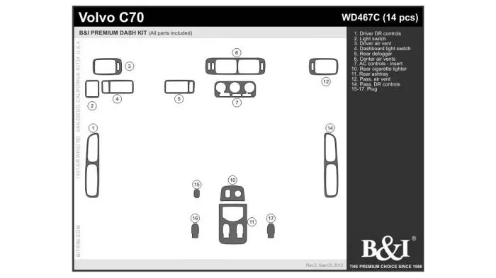 volvo c70 parts diagram