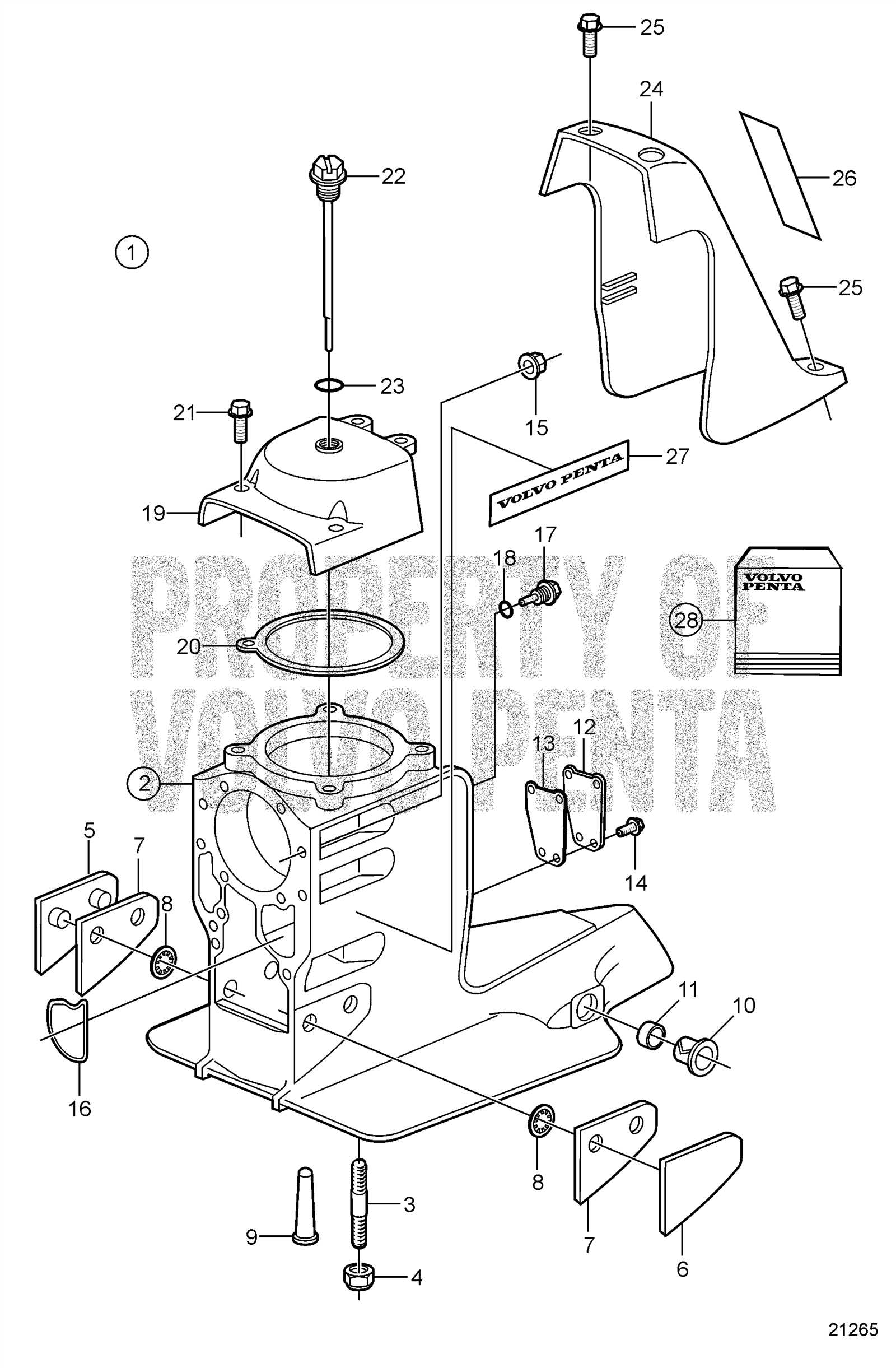 volvo penta dp sm parts diagram