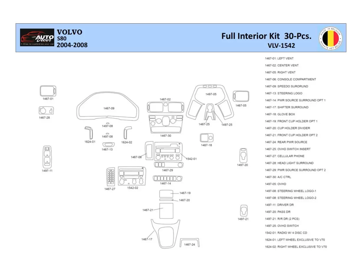 volvo s80 parts diagram