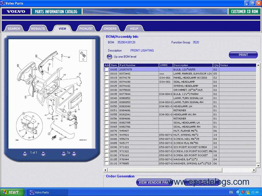 volvo vnl parts diagram