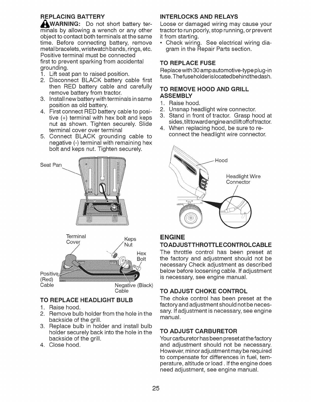 craftsman yt3000 parts diagram