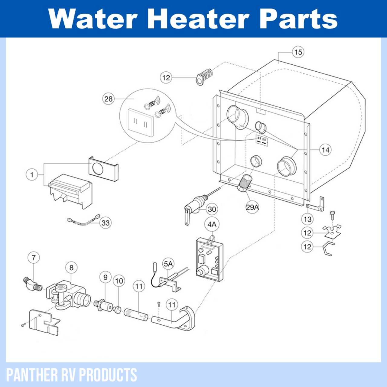 atwood water heater parts diagram