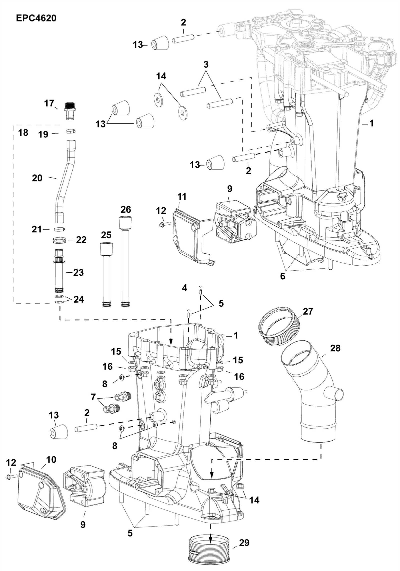 evinrude outboard motor parts diagram