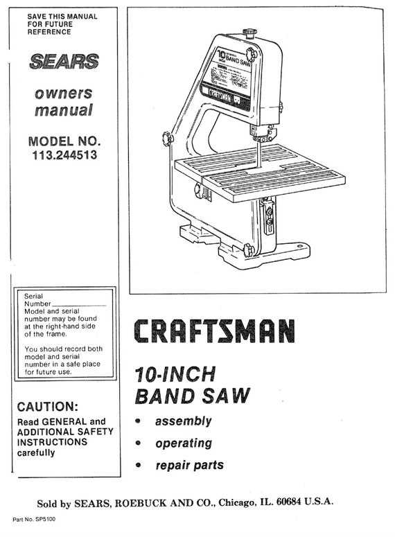 bandsaw parts diagram