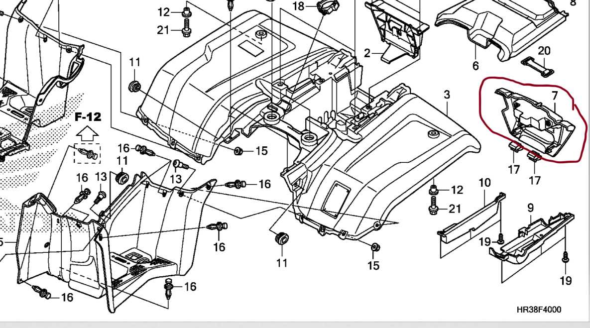 2004 honda foreman parts diagram