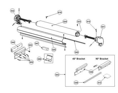 dometic 944 awning parts diagram