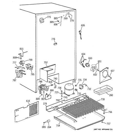 ge side by side refrigerator parts diagram