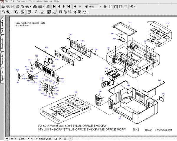 hp 7520 parts diagram