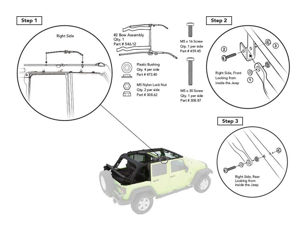 bestop parts diagram