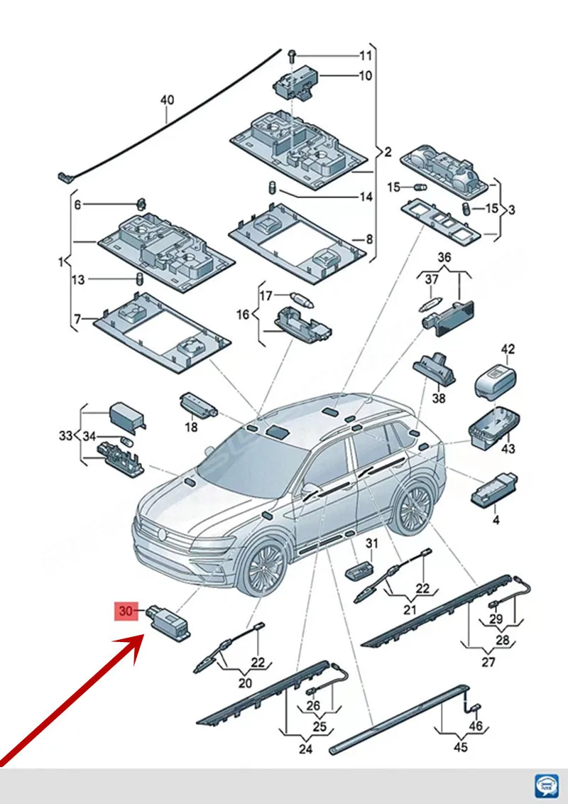 vw tiguan parts diagram