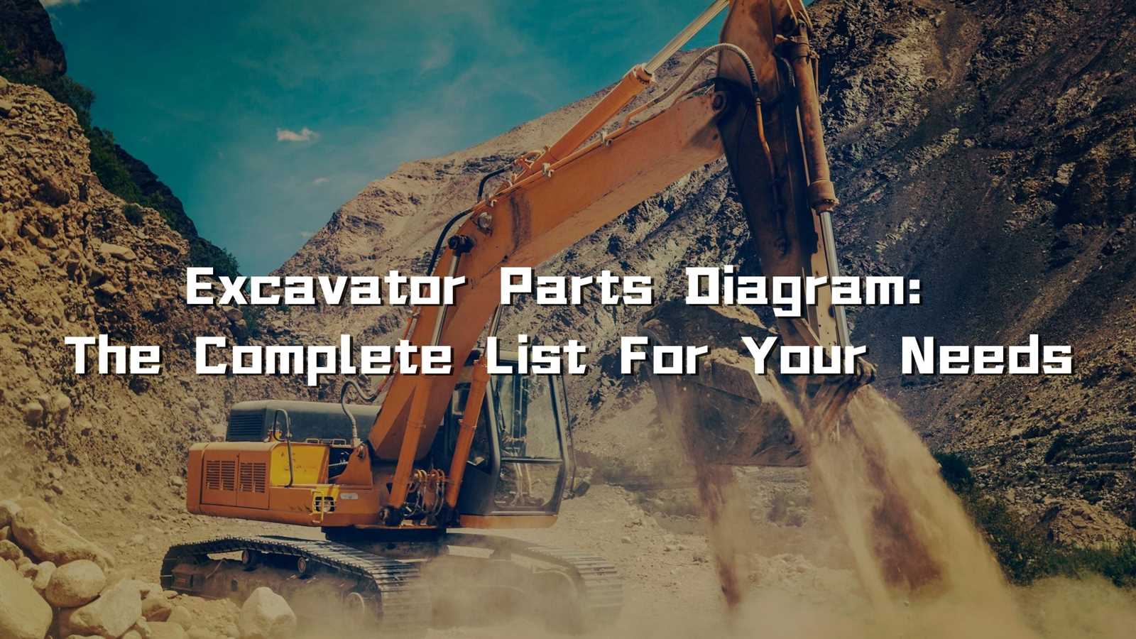 excavator bucket parts diagram