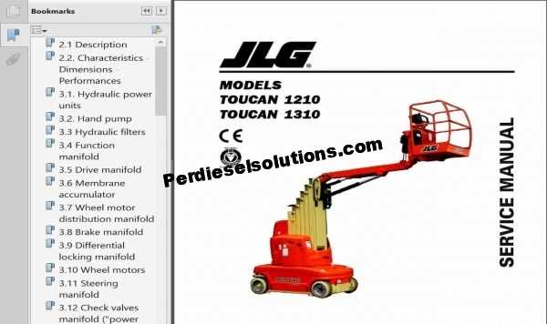 jlg scissor lift parts diagram