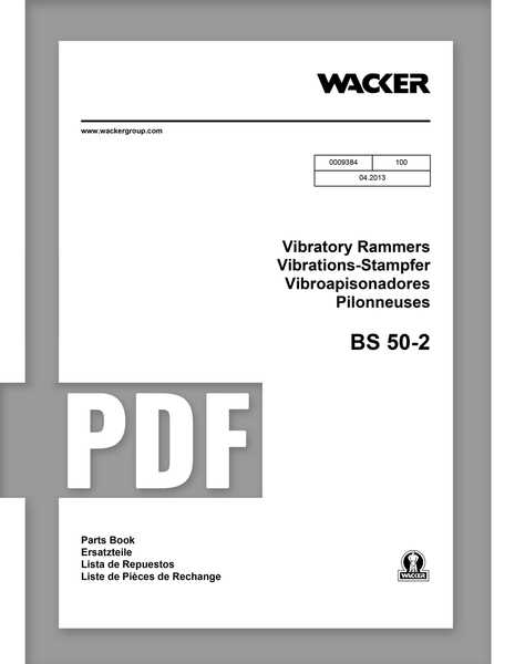 wacker bs50 2 parts diagram