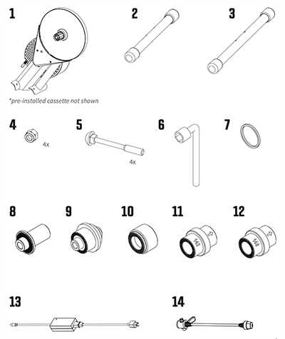 wahoo kickr snap parts diagram