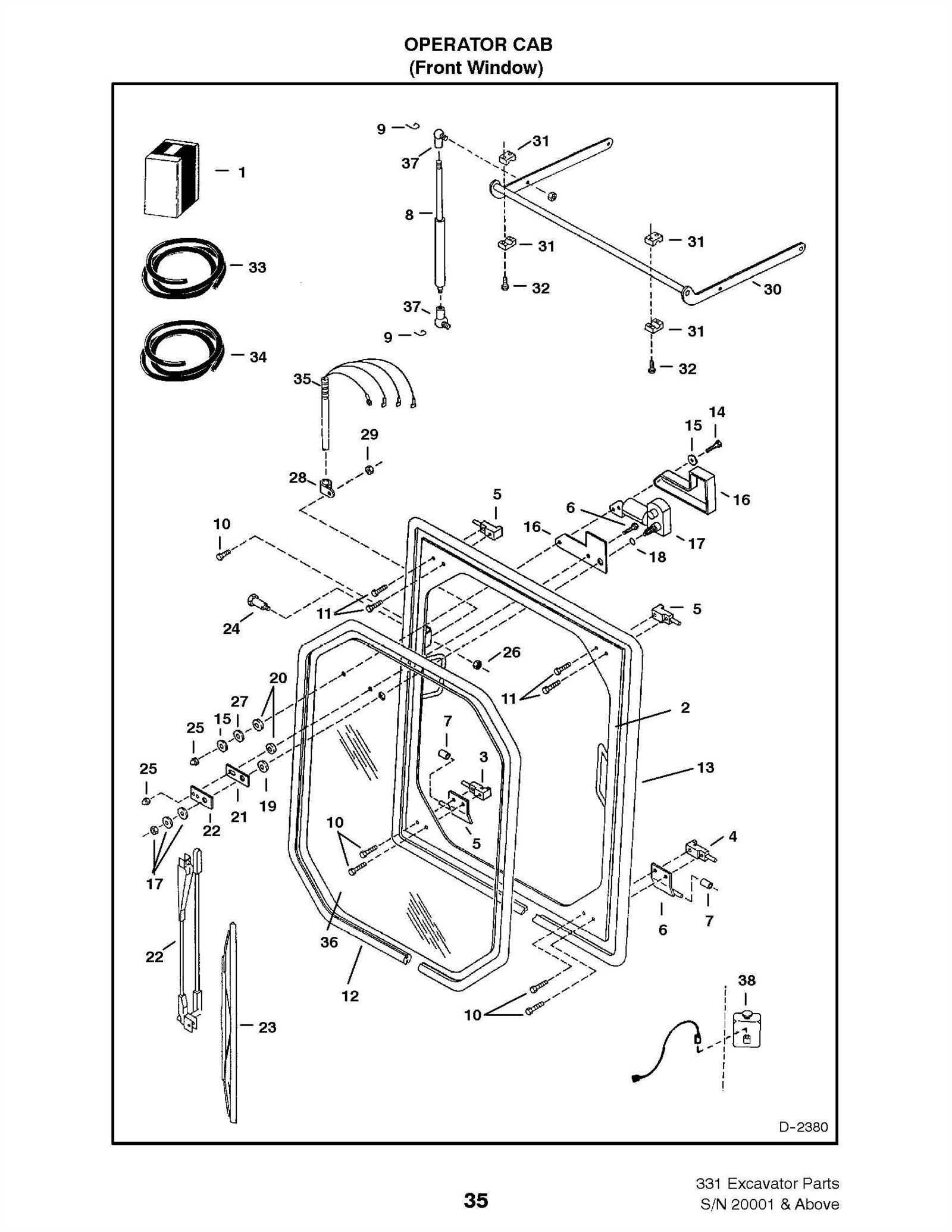 bobcat 331 parts diagram