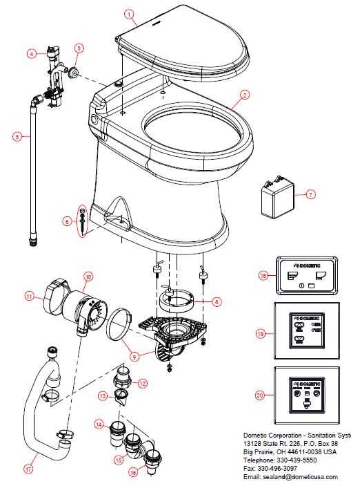 urinal parts diagram