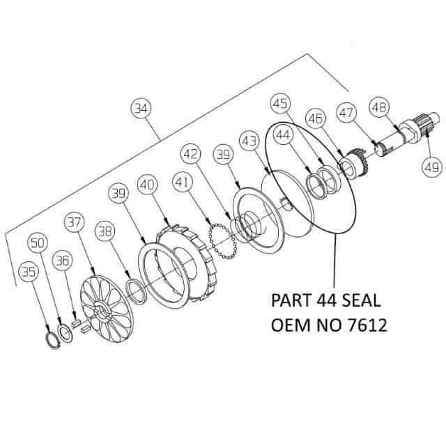 warn 8274 parts diagram