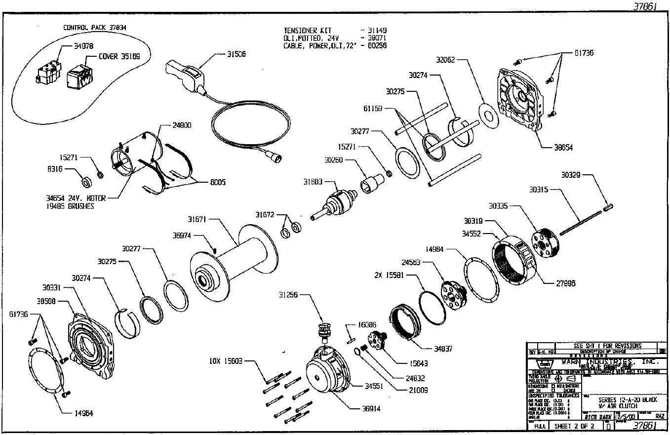 warn plow parts diagram