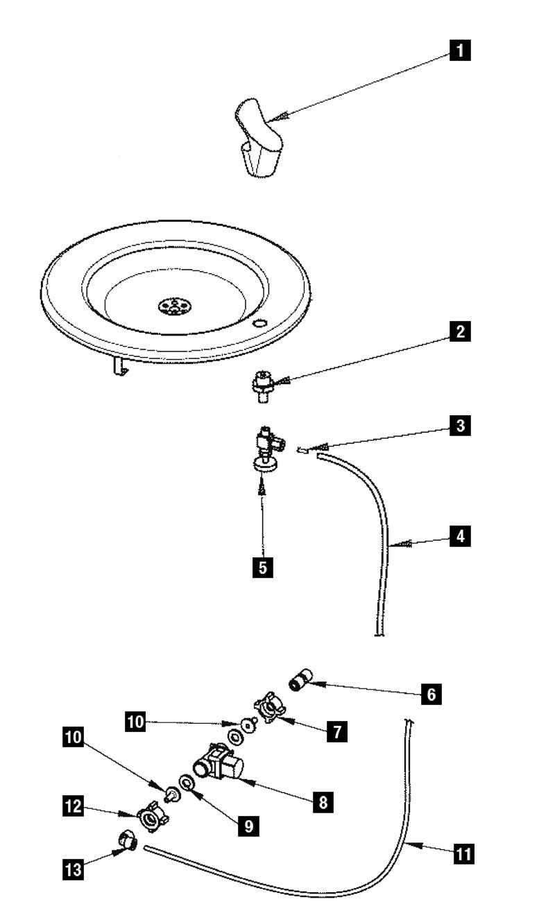 water fountain parts diagram