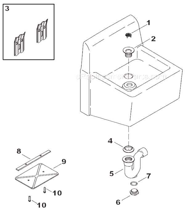 water fountain parts diagram