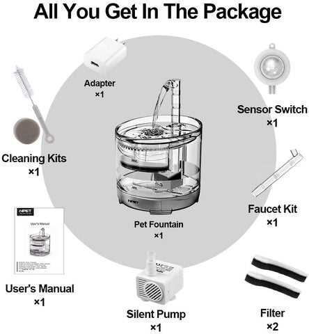 water fountain parts diagram