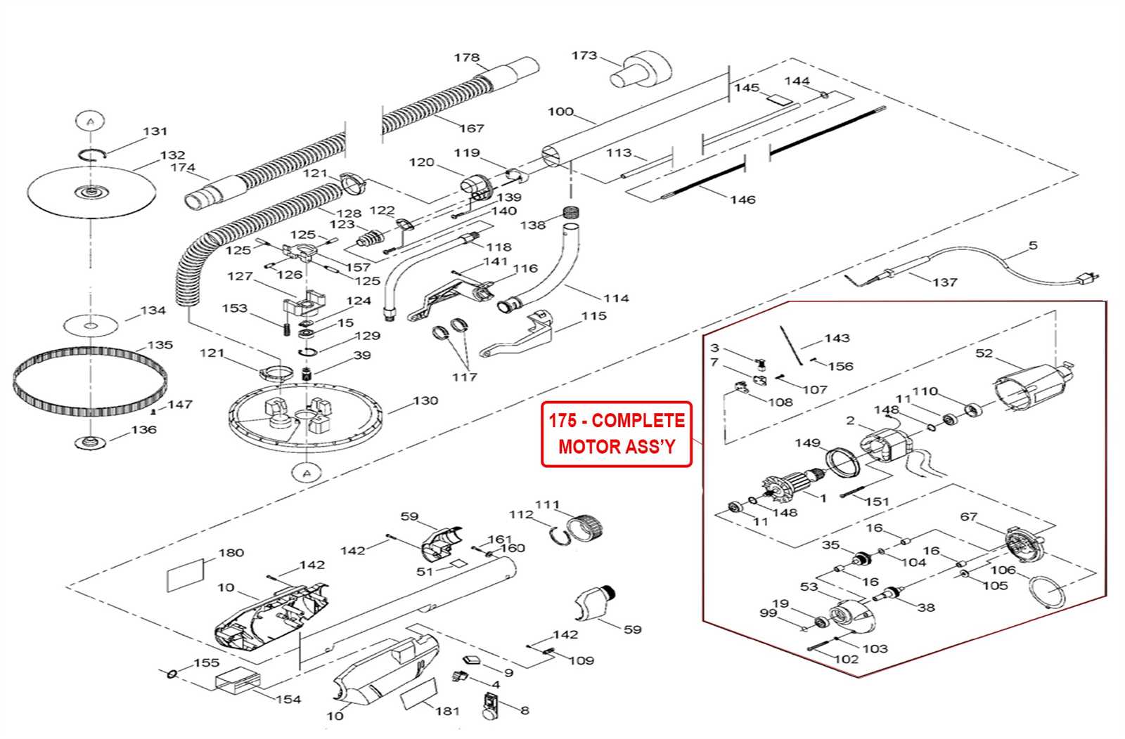 porter cable fn250a parts diagram