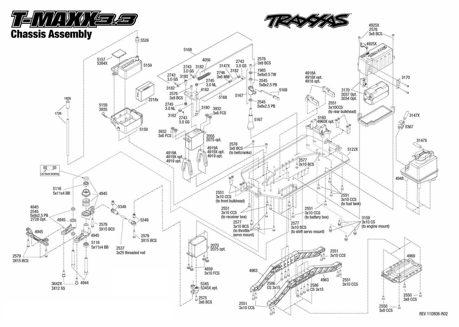 traxxas e maxx parts diagram