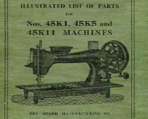 antique singer sewing machine parts diagram