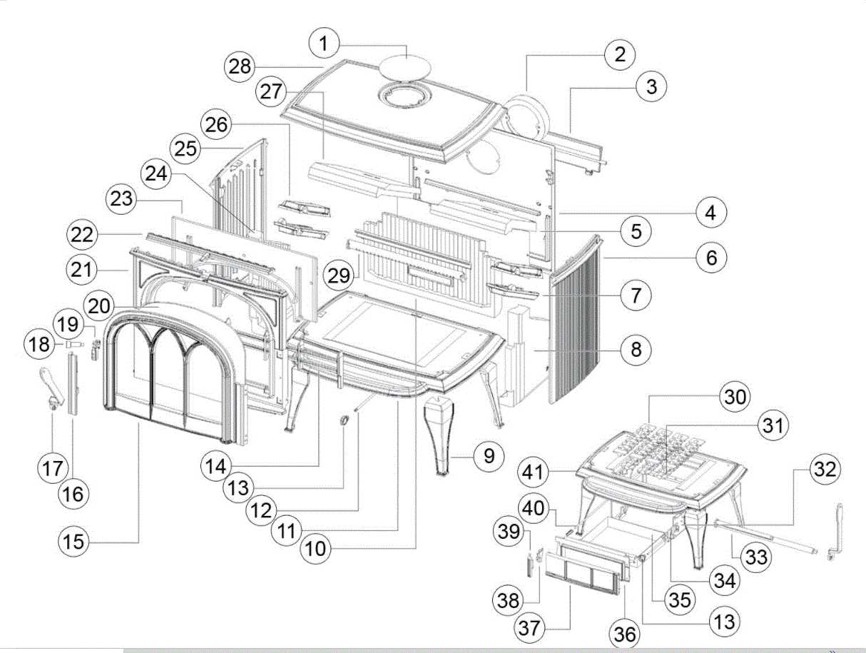 weber genesis e 310 parts diagram