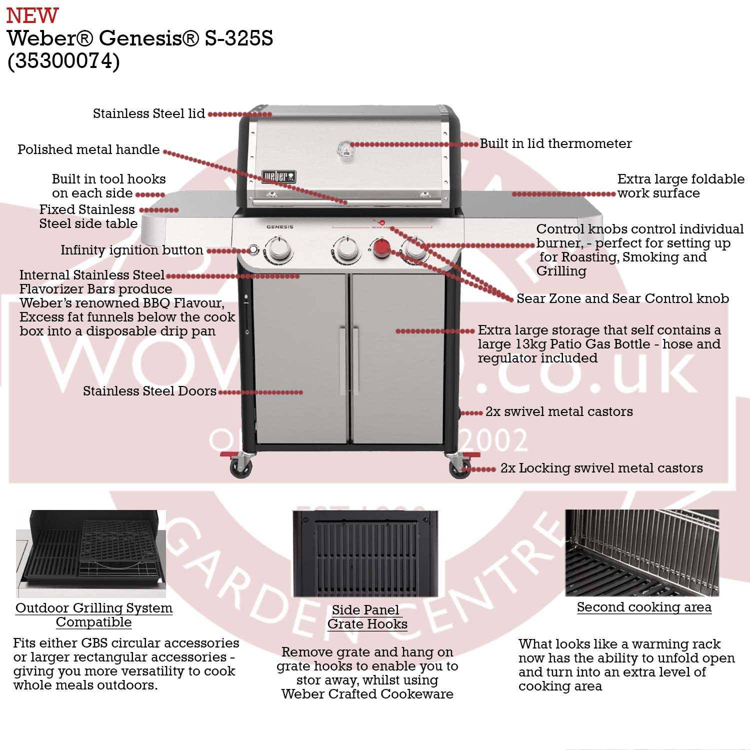 weber genesis e 320 parts diagram