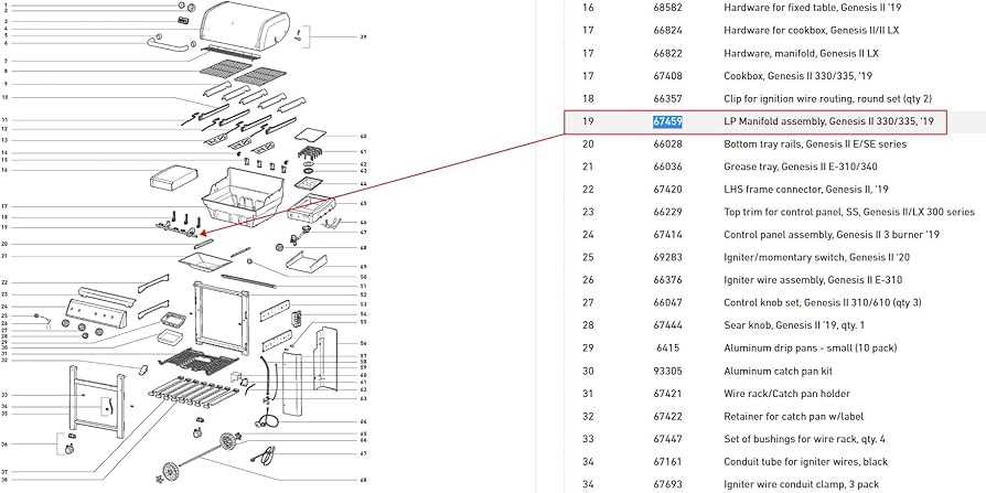 weber spirit 210 parts diagram