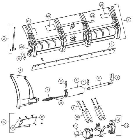 western ultramount snow plow parts diagram