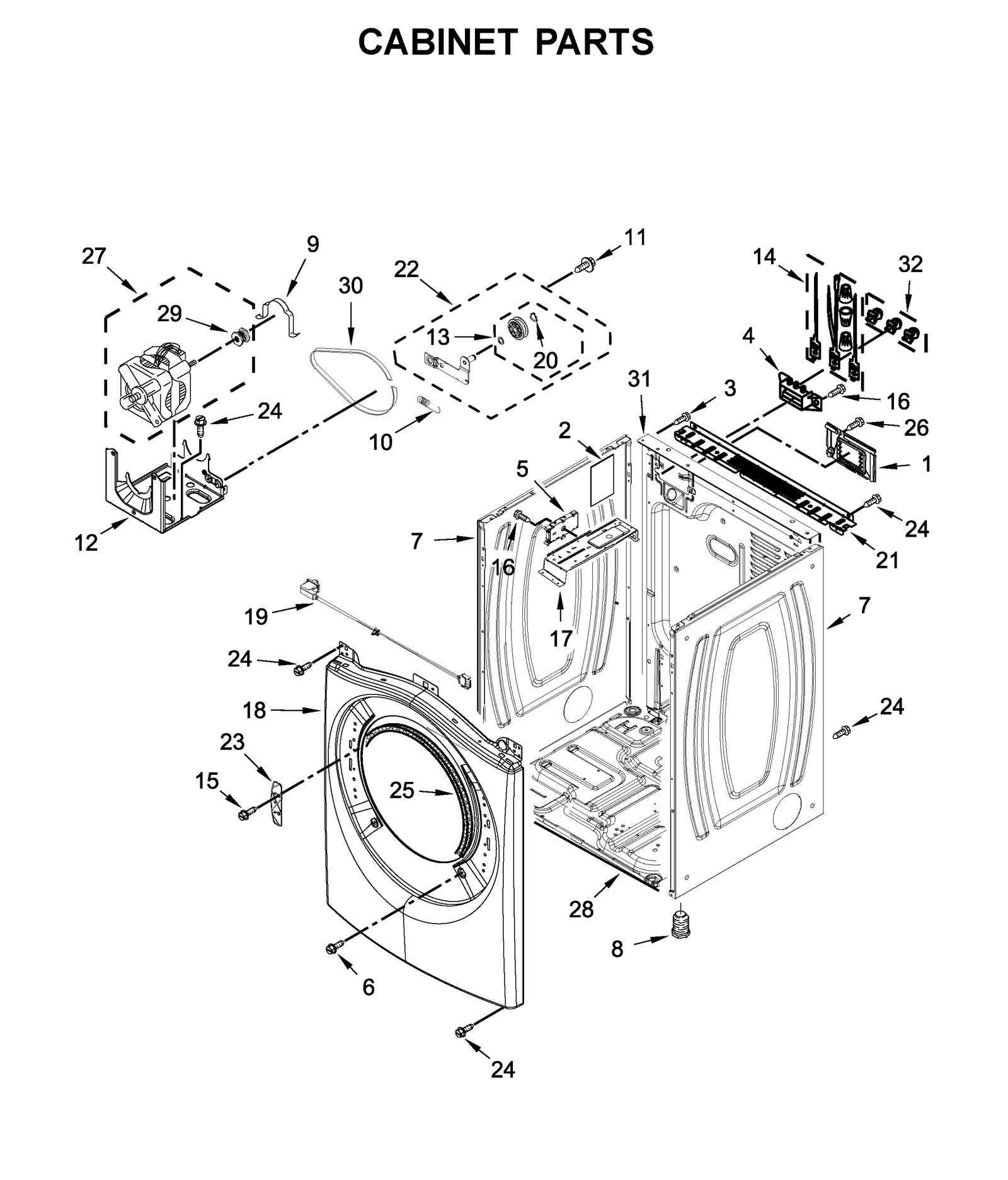 whirlpool cabrio dryer parts diagram pdf