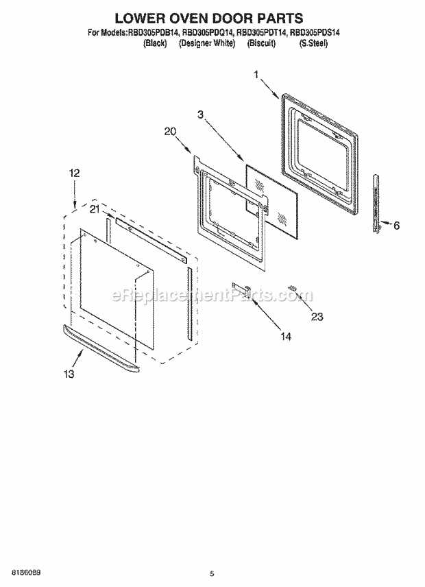 whirlpool electric stove parts diagram