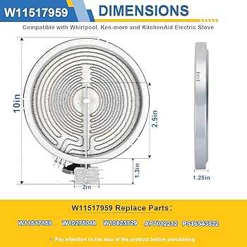 whirlpool electric stove parts diagram