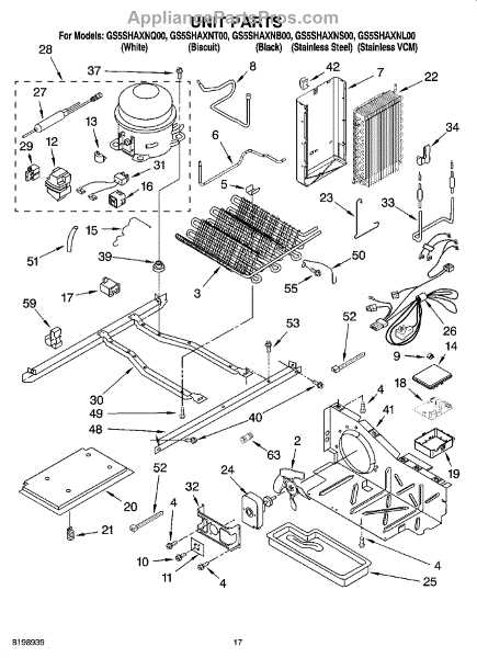 whirlpool freezer parts diagram