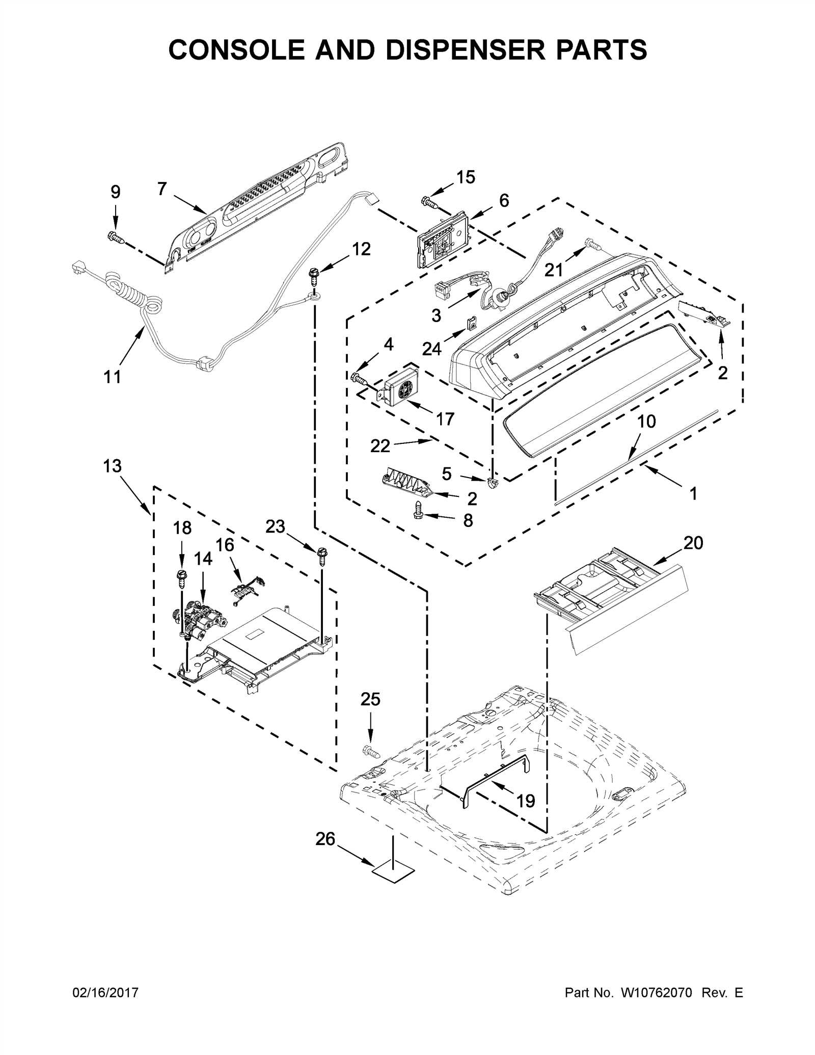 whirlpool washer agitator parts diagram