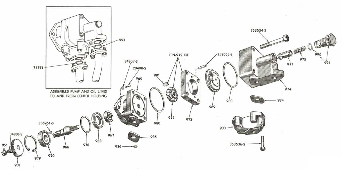 white tractor parts diagram