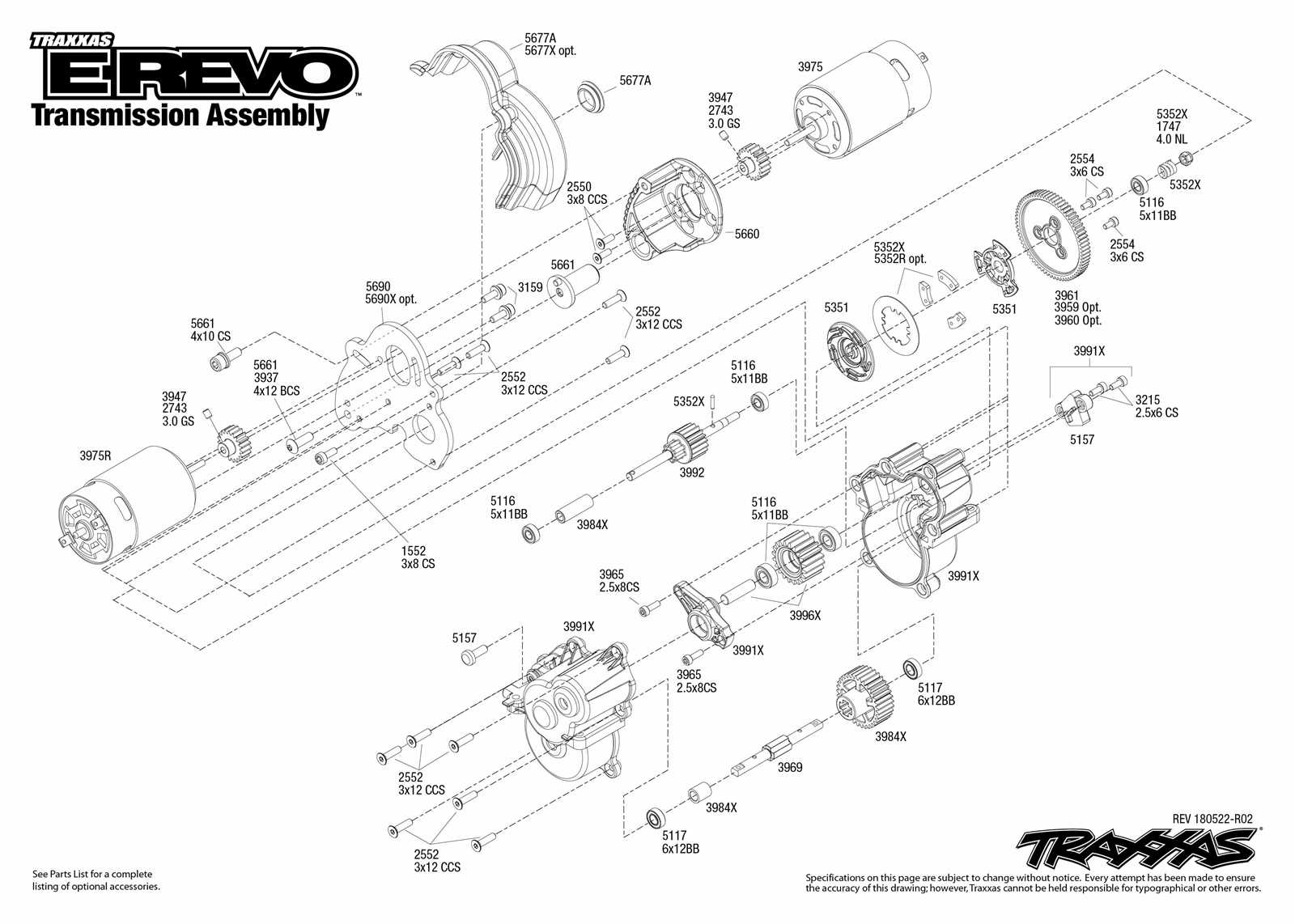 e revo parts diagram