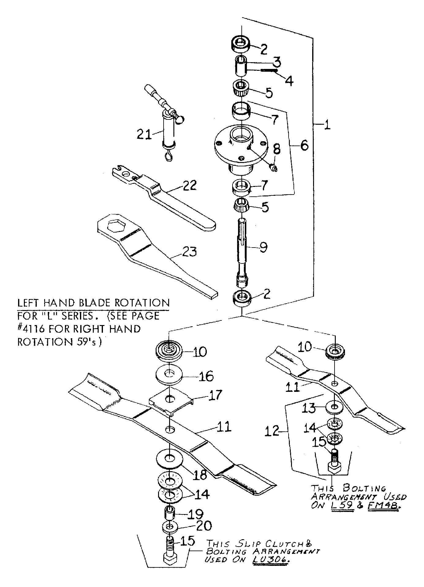 woods l59 belly mower parts diagram