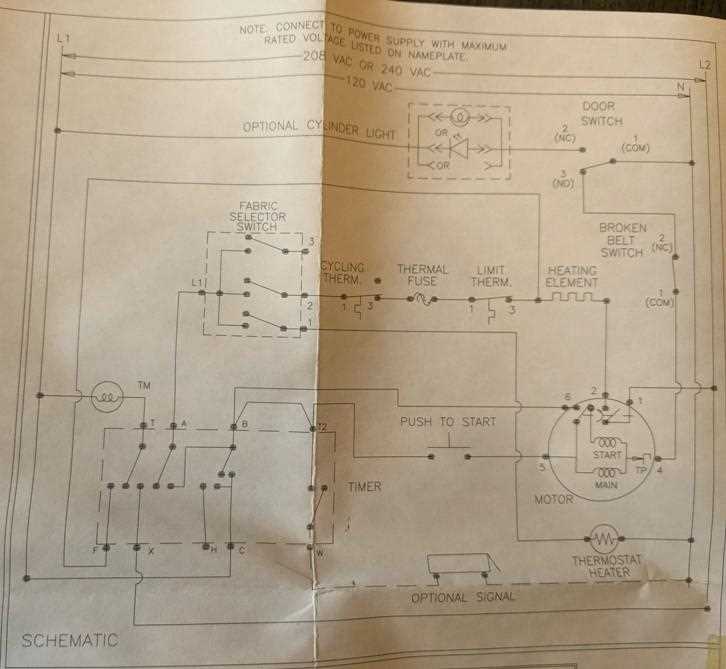 speed queen dryer parts diagram