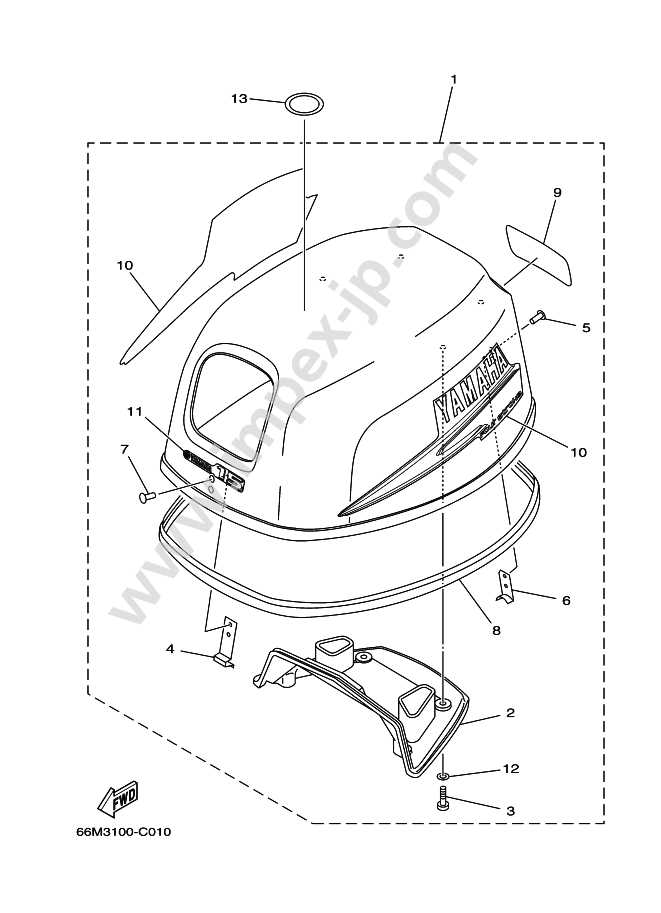 yamaha 9.9 outboard parts diagram