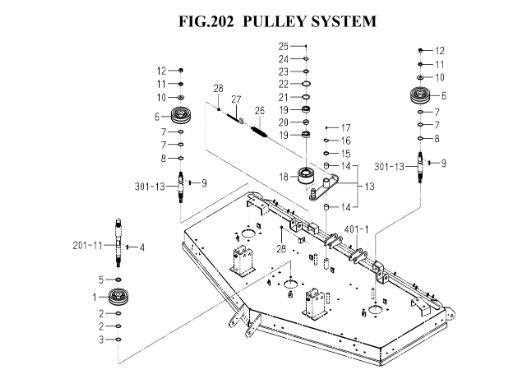 pulley parts diagram