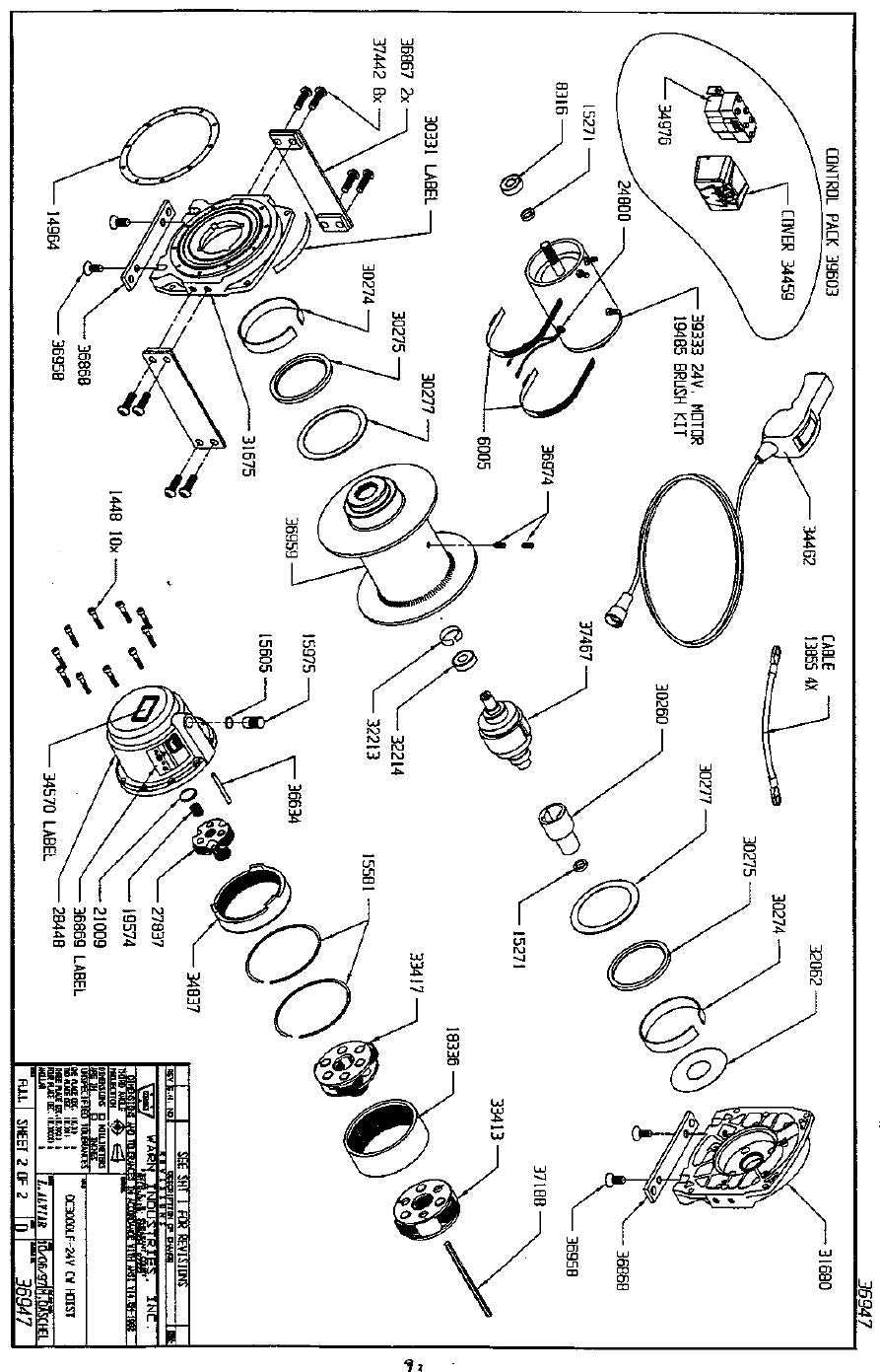 warn plow parts diagram