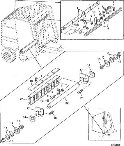 john deere 435 baler parts diagram