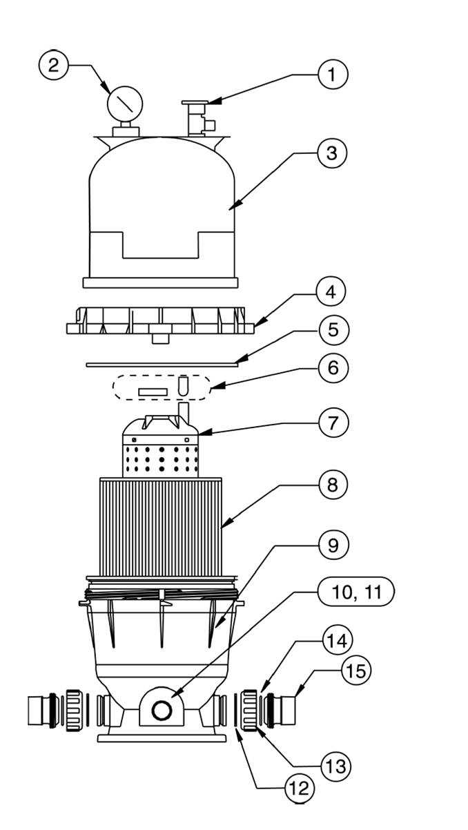 pentair chlorinator parts diagram