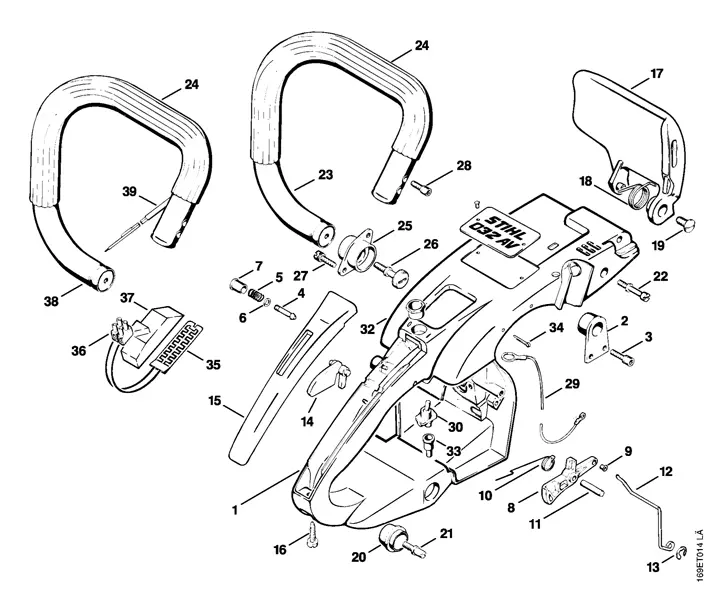 stihl 032 av parts diagram